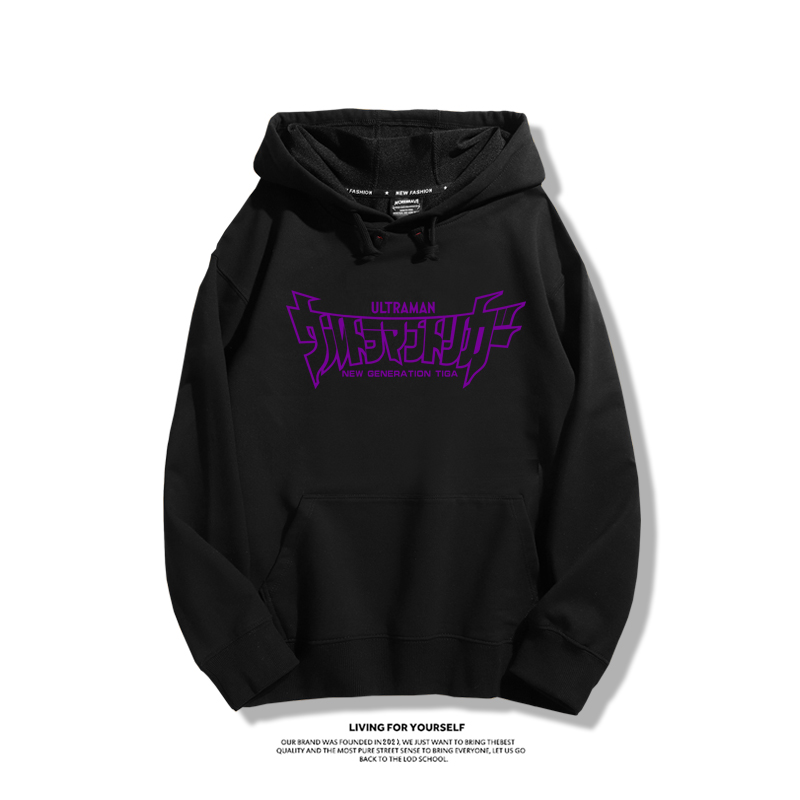 奧特曼50周年紀念聯名衛衣2023秋冬新款親子情侶裝薄絨款連帽衛衣