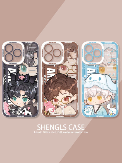 蘋果 系列光與夜之戀天使眼透明防摔手機殼