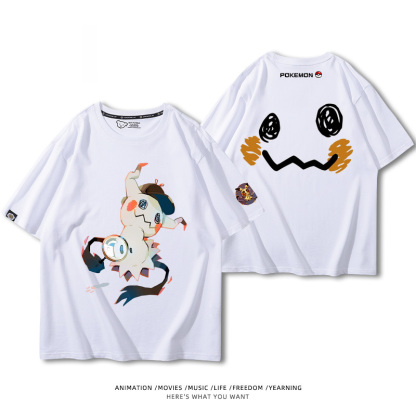 精靈寶可夢 2024親子情侶男女同款 純棉T恤
