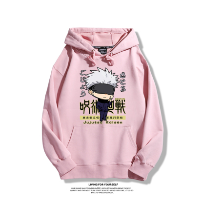 咒術迴戰聯名衛衣2023秋冬新款親子情侶裝薄絨款連帽衛衣