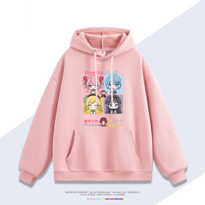 魔法少女小圓新款 親子情侶男女連帽衛衣