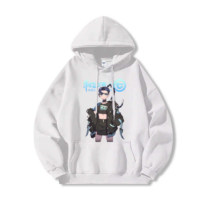 刺客伍六七 2025秋冬新款親子情侶裝薄絨款連帽衛衣