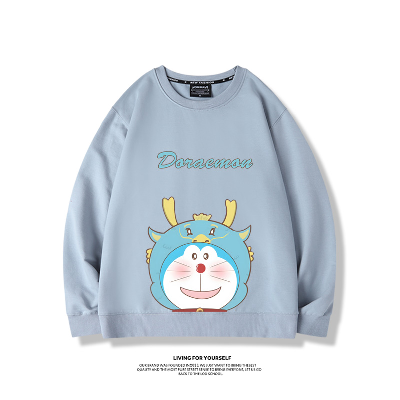 叮噹貓聯名龍年2024親子情侶裝 圓領長袖