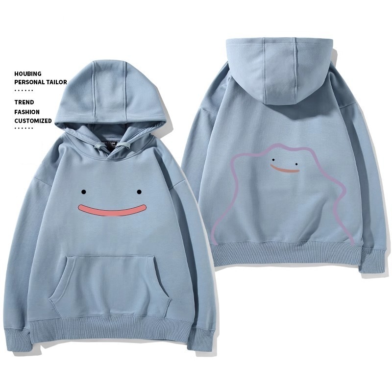 寶可夢 聯名衛衣2024秋冬新款親子情侶裝薄絨款連帽衛衣