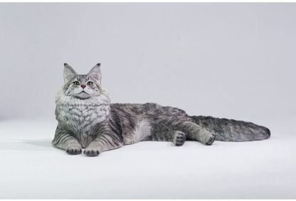 【預購】正版授權 獵跡 1/6 銀虎緬因貓