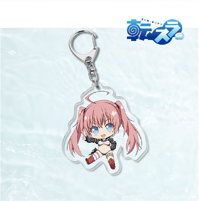 關於我轉生成爲史萊姆那件事萌王利姆露朱菜紫苑靜米莉姆鑰匙扣掛飾【單買三件起送】