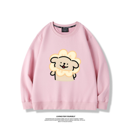 線條小狗2023親子情侶裝 圓領長袖