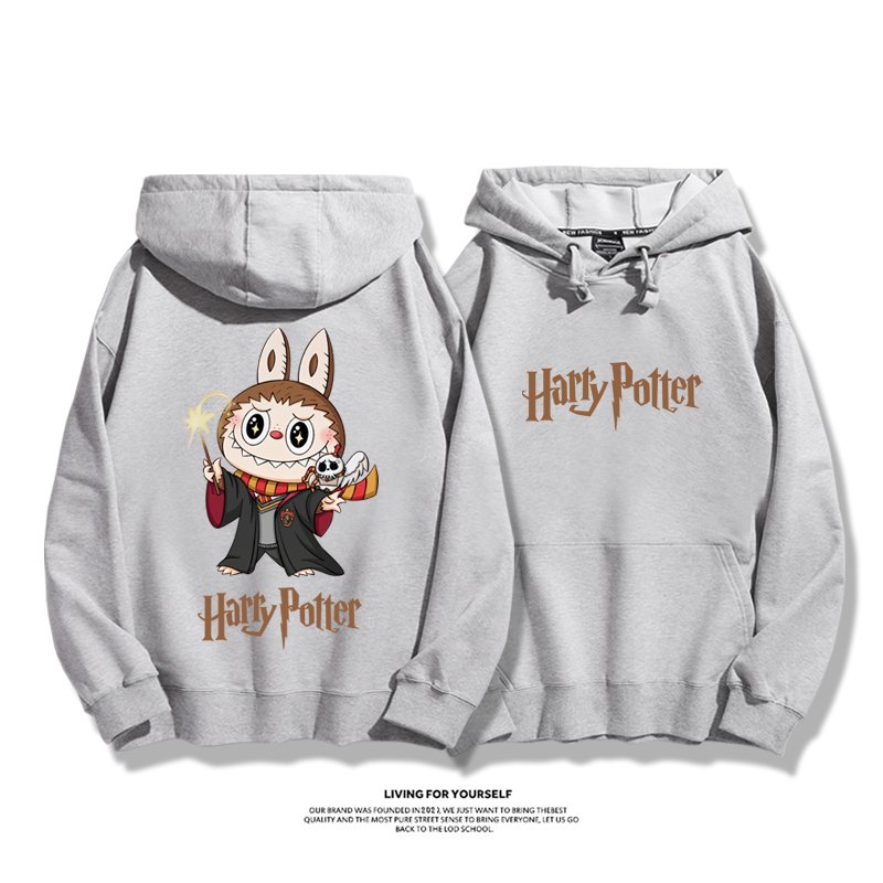 labubu新款聯名哈利波特 寬鬆百搭 秋冬款 寬鬆連帽衛衣