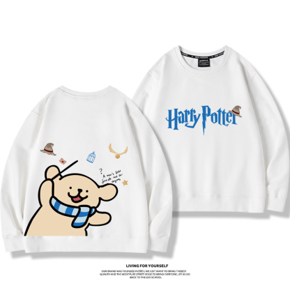 線條小狗2023親子情侶裝 圓領長袖