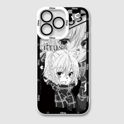 柑橘味香氣天使眼透明防摔軟殼