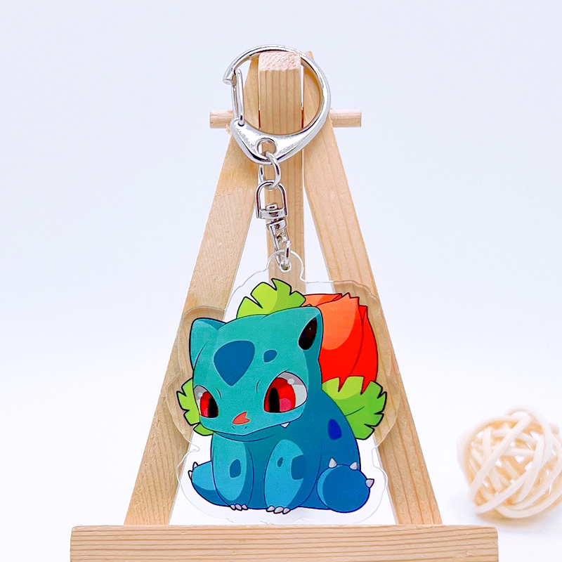 寶可夢繫列 暴萌耿鬼可達鴨超夢亞克力掛件雷丘噴火龍水箭龜掛飾 鑰匙扣
