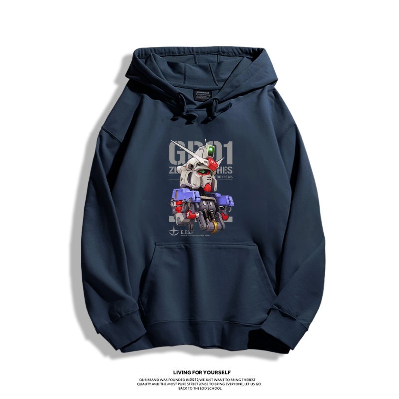 機動戰士高達 聯名衛衣2024秋冬新款親子情侶裝薄絨款連帽衛衣