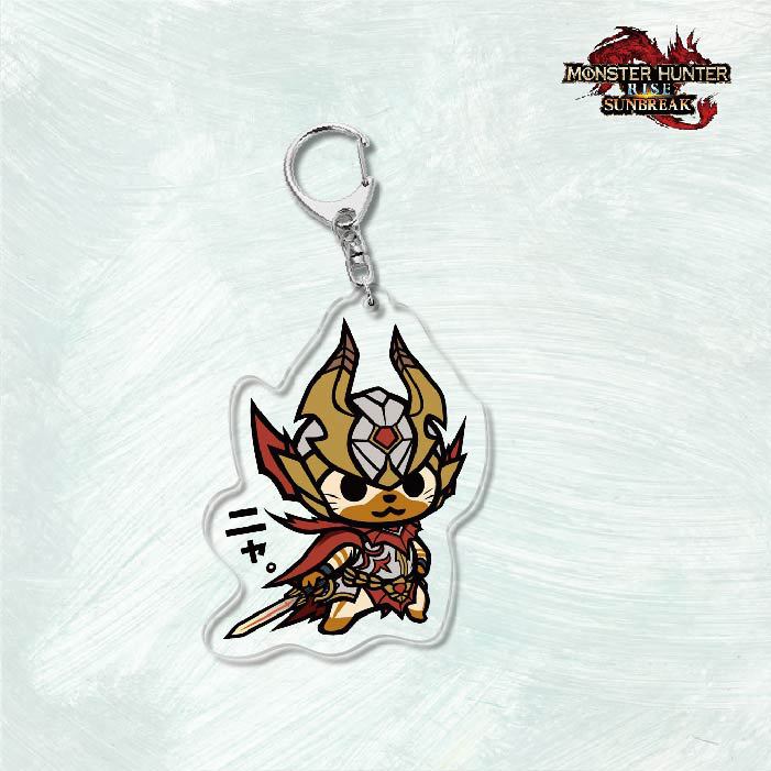 Monster Hunter Rise怪物獵人崛起滅盡龍雪鬼獸冰狼亞力克鑰匙扣掛飾【單買三件起送】
