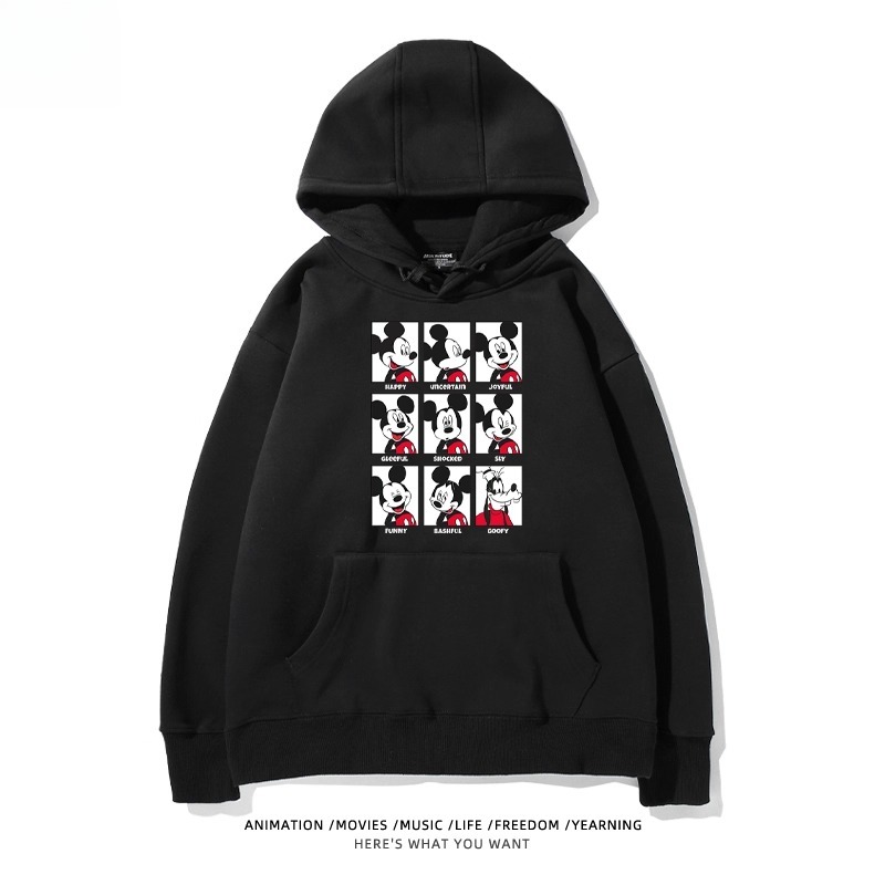 米老鼠米奇米妮 聯名衛衣2025秋冬新款親子情侶裝連帽衛衣