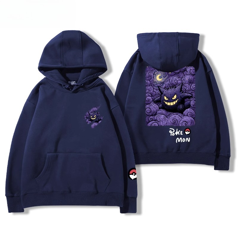 寶可夢油畫系列 聯名衛衣2025秋冬新款親子情侶裝連帽衛衣
