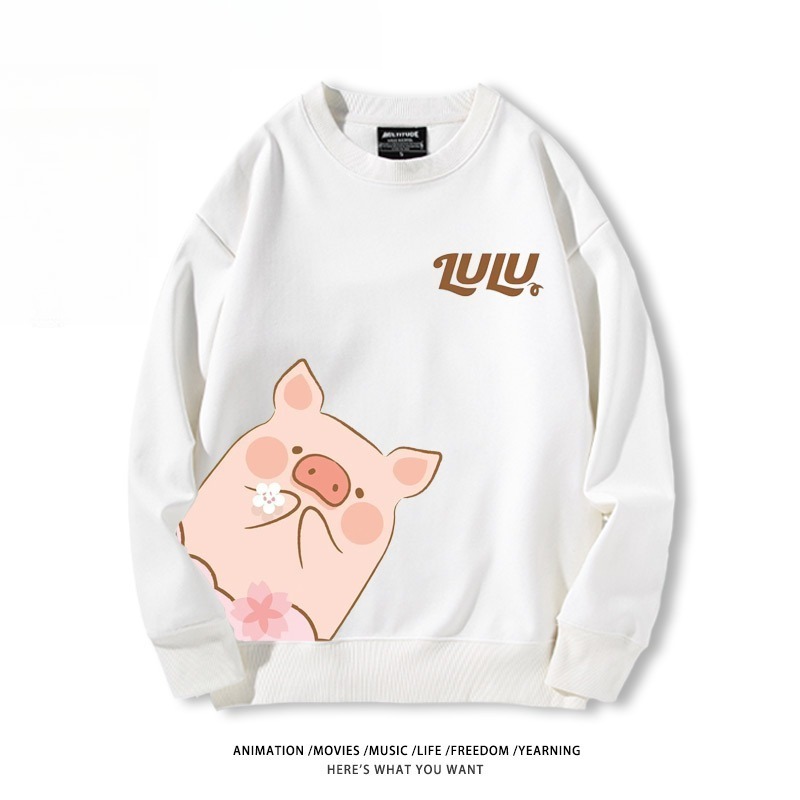LuLu豬 聯名親子情侶裝 圓領長袖