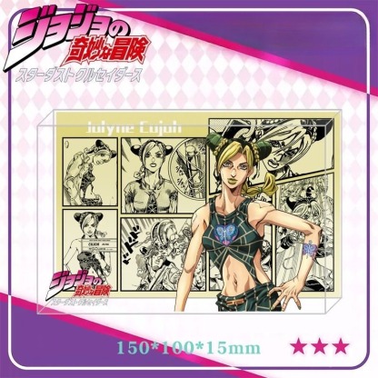 JOJO的奇妙冒險水晶磚新 款亞克力磚透明立體擺件