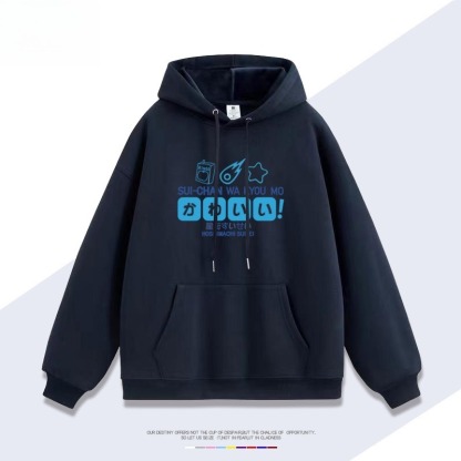 星街彗星hololive虛擬主播Vtuber 親子情侶男女連帽衛衣