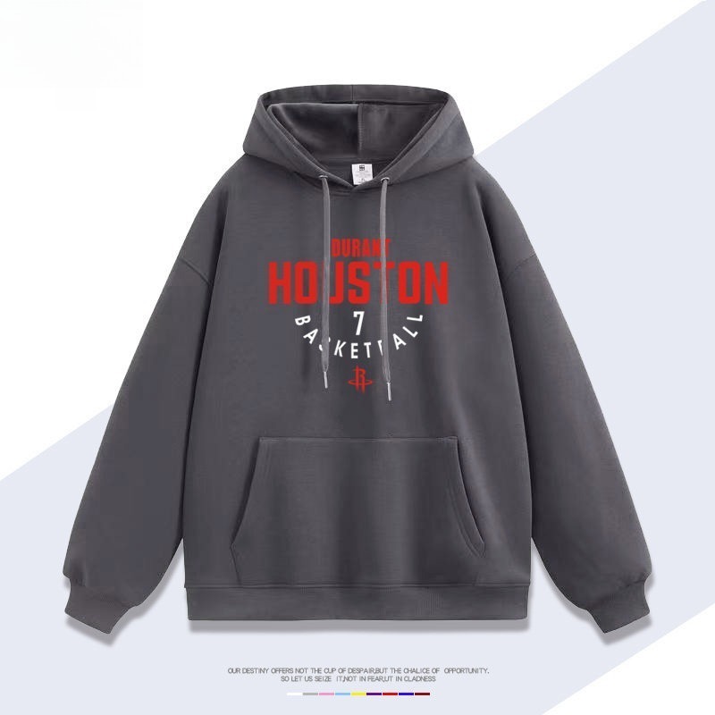 火箭隊杜蘭特7號 聯名衛衣2026秋冬新款 親子情侶裝連帽衛衣