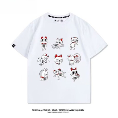 膽大黨 2026親子情侶男女同款 印花短袖T恤