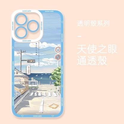 風景 天使眼透明防摔軟殼