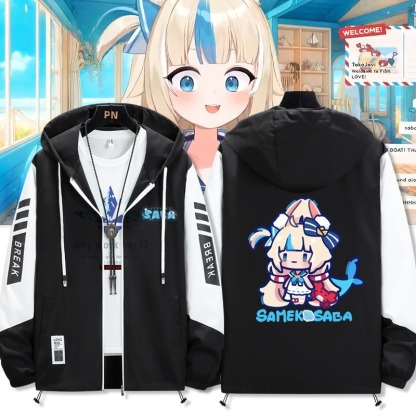 Sameko Saba鯊魚子 輕薄透氣拉鏈防曬衣外套