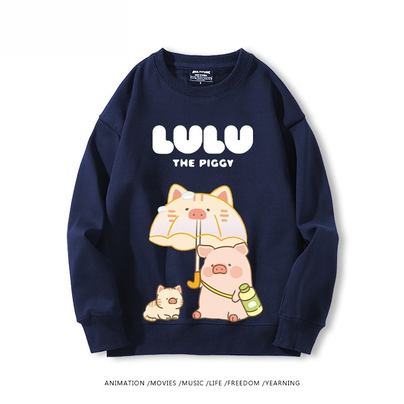 LuLu豬 聯名親子情侶裝 圓領長袖