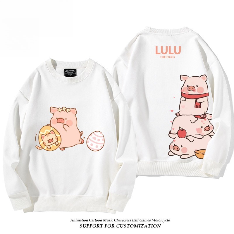LuLu豬 聯名親子情侶裝 圓領長袖