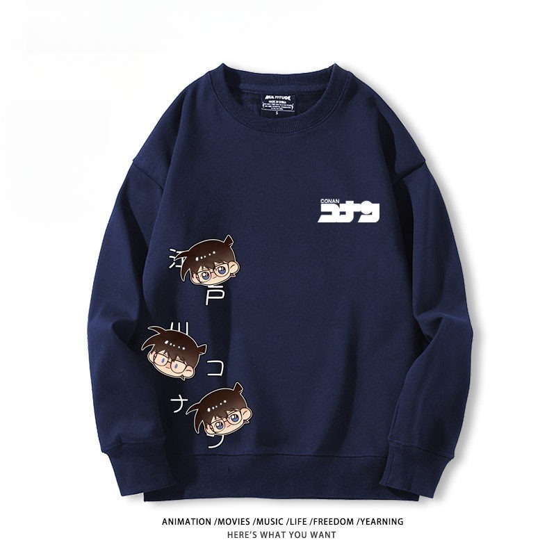 名偵探柯南 聯名親子情侶裝 圓領長袖