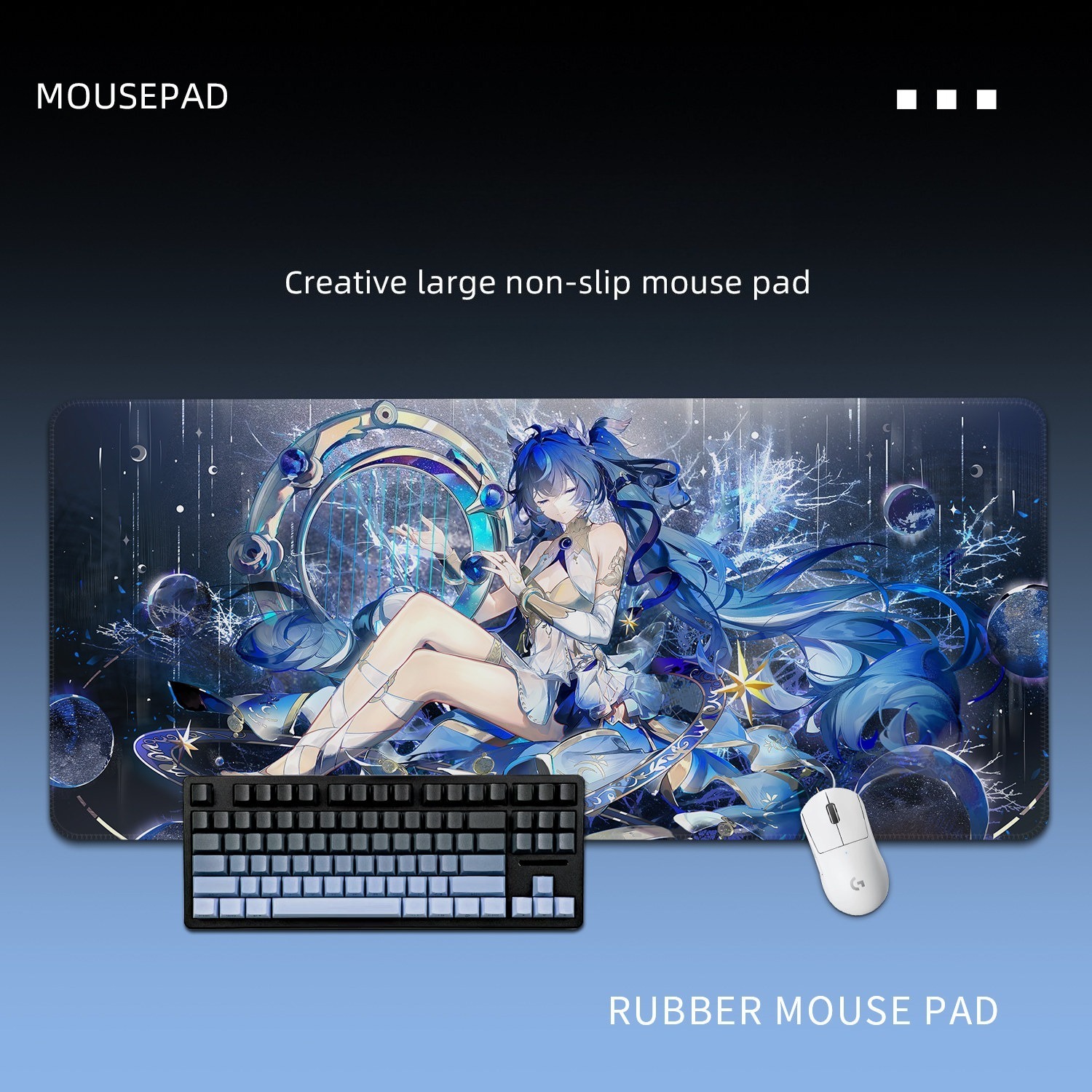 鳴潮尤諾 主題桌墊 布質滑鼠墊