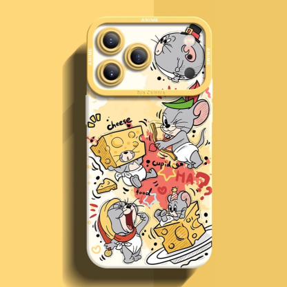 湯姆貓與傑利鼠液態矽膠全包防摔軟殼