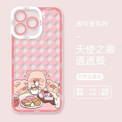 lulu豬 天使眼透明防摔軟殼