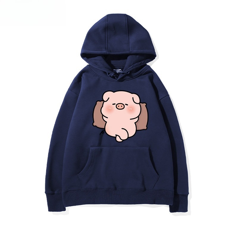 LULU豬 聯名衛衣新款 親子情侶裝連帽衛衣