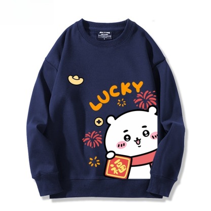 Chiikawa 聯名親子情侶裝 圓領長袖