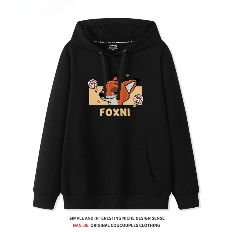 動物方城市新款 親子情侶男女連帽衛衣