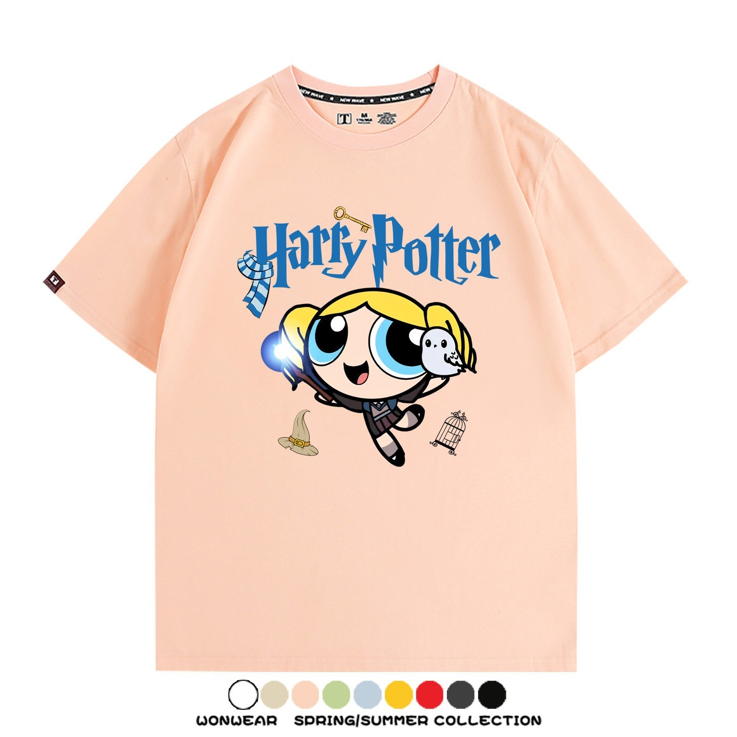 飛天小女警 X Harry Potter周邊 印花短袖T恤