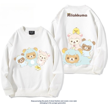 日系拉拉熊 聯名親子情侶裝 圓領長袖