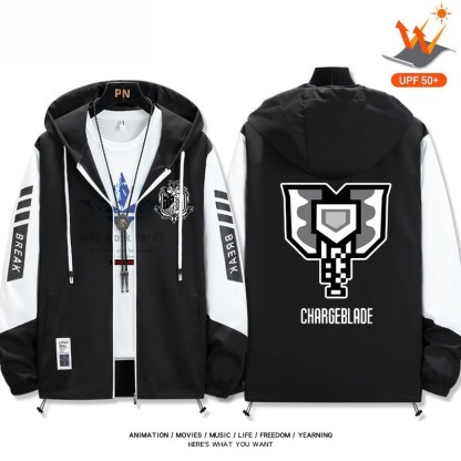 魔物獵人 輕薄透氣拉鏈防曬衣外套