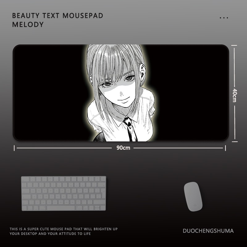 鏈鋸人電競超大遊戲加厚防滑鼠標墊