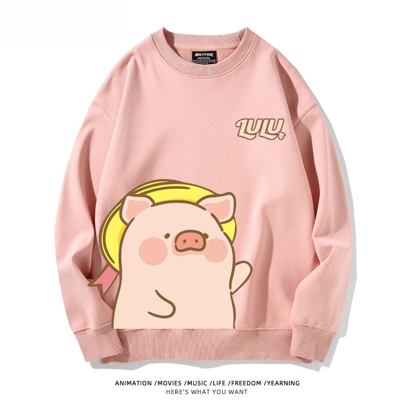 LuLu豬 聯名親子情侶裝 圓領長袖