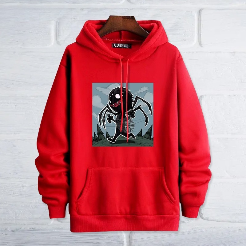 饑荒Q版小蜘蛛新款 親子情侶男女連帽衛衣