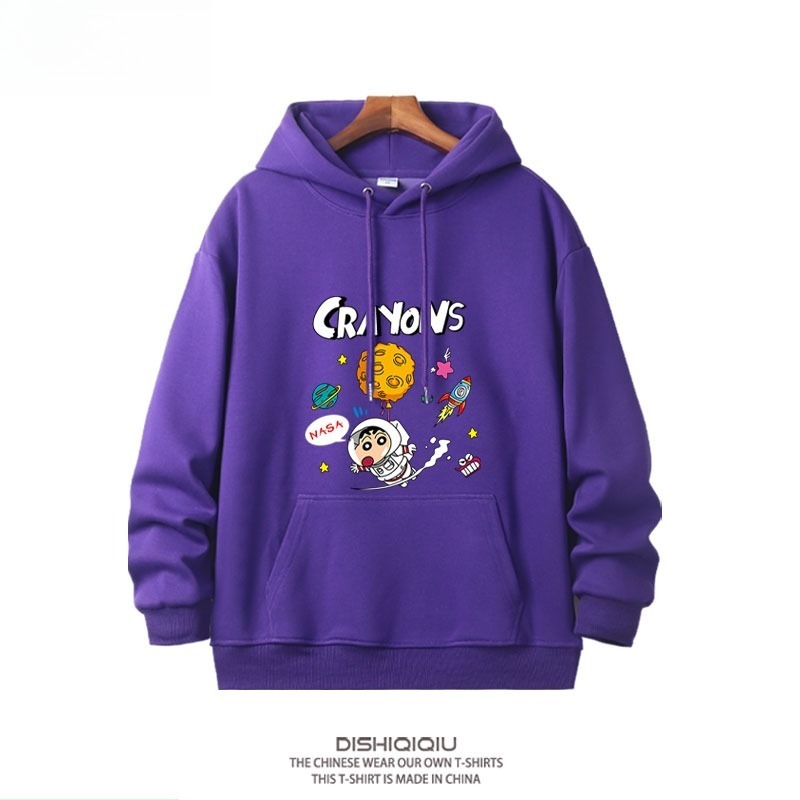 蠟筆小新新款 親子情侶男女連帽衛衣