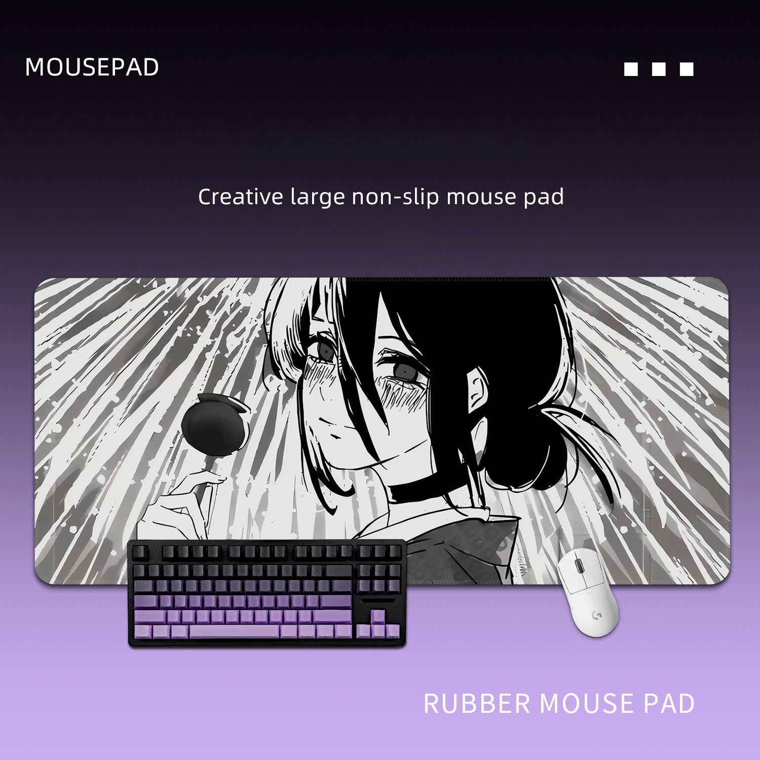 鏈鋸人蕾塞 主題桌墊 布質滑鼠墊