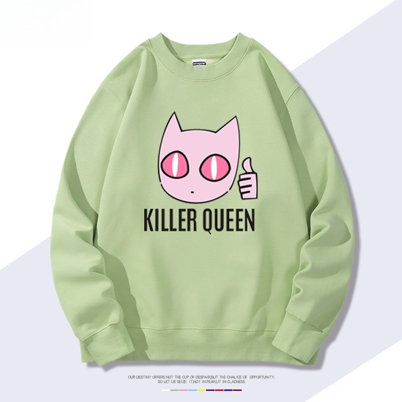 JOJO的奇妙冒險殺手皇后吉良吉影 聯名親子情侶裝 圓領長袖