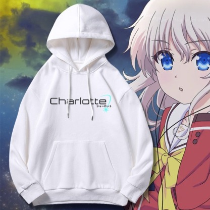 Charlotte友利奈緒新款 親子情侶男女連帽衛衣