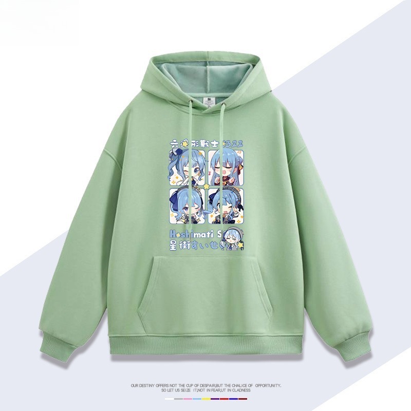 星街彗星hololive虛擬主播Vtuber 親子情侶男女連帽衛衣