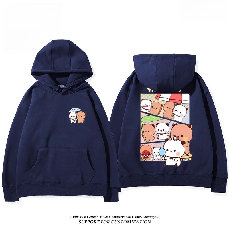 一二布布新款 親子情侶男女連帽衛衣