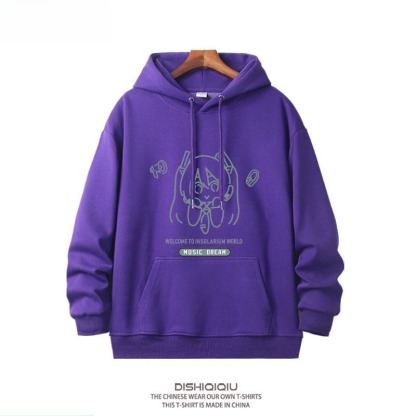 初音未來 聯名衛衣新款 親子情侶裝連帽衛衣