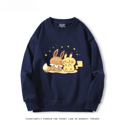 精靈寶可夢Q版 聯名親子情侶裝 圓領長袖