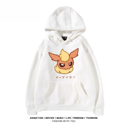 寶可夢伊布家族 聯名衛衣秋冬新款親子情侶裝連帽衛衣